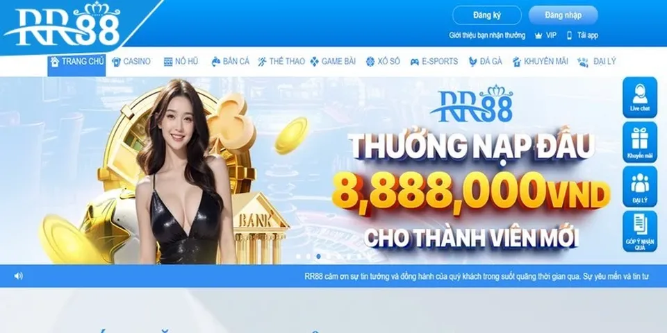 Ưu đãi dành riêng cho hội viên đăng ký mới tại RR88