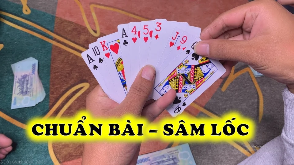 Minh họa các bộ bài hợp lệ trong game Sâm lốc